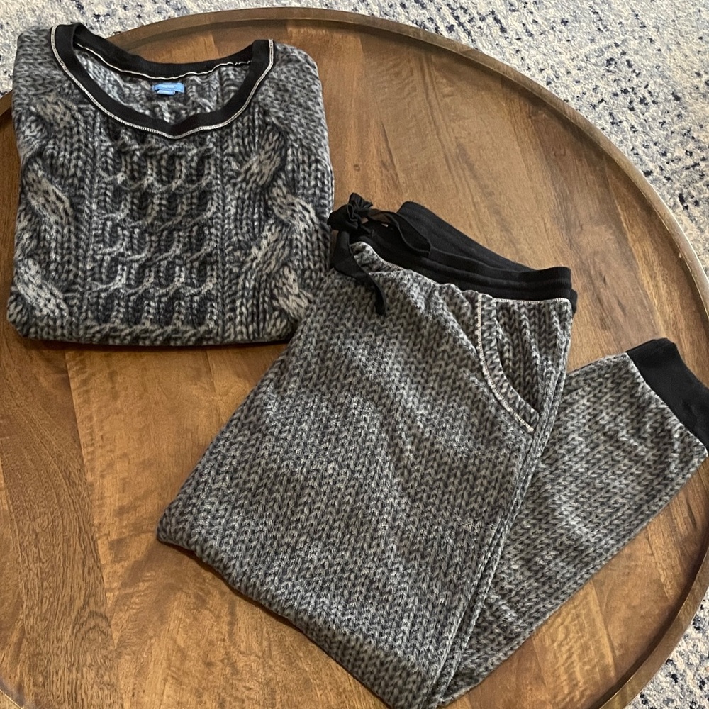 Simply Vera Knit Fleece Pajama Set, women’s XL